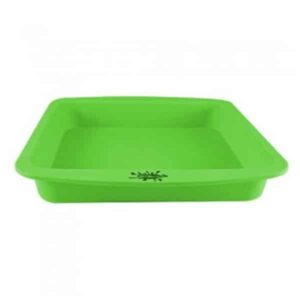 Bandeja Silicona Grande Cuadrada Verde Nogoo