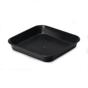 Plato Cuadrado Negro 20x20 cm