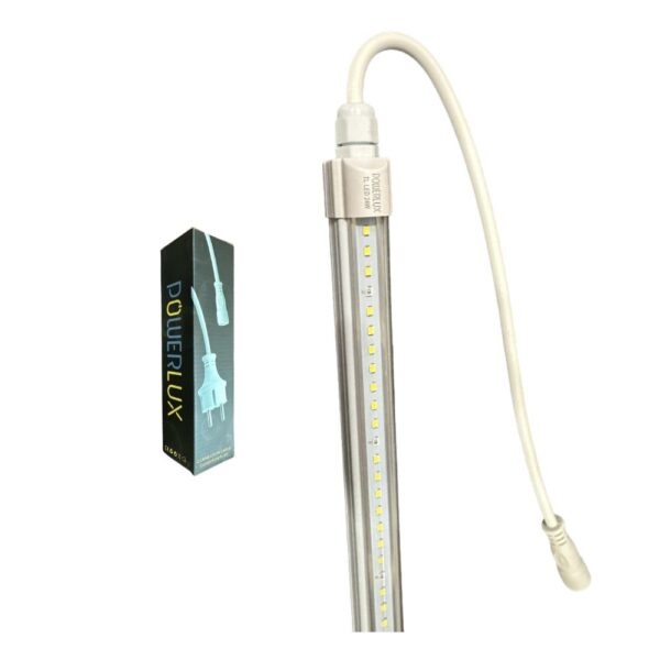Kit LED para cultivo interior con tubo Clone 24W y cable Powerlux
